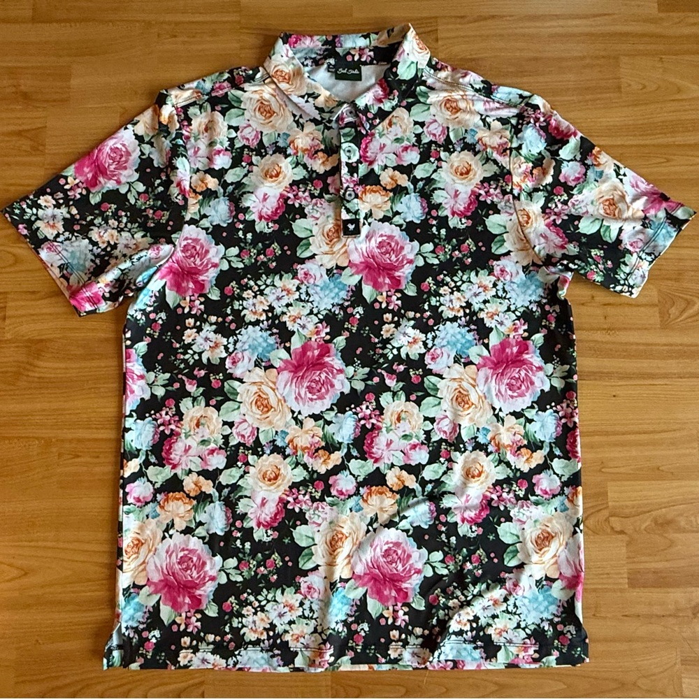 Bad Birdie Floral Polo